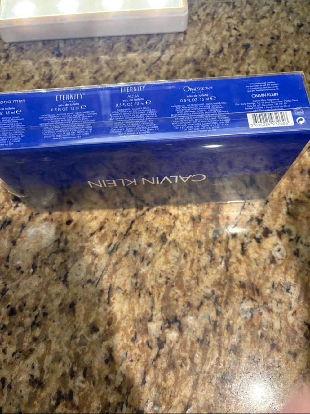 Calvin Klein Men's Mini Cologne Quartet -‎ Amber, Blue, Pale Yellow, Clear